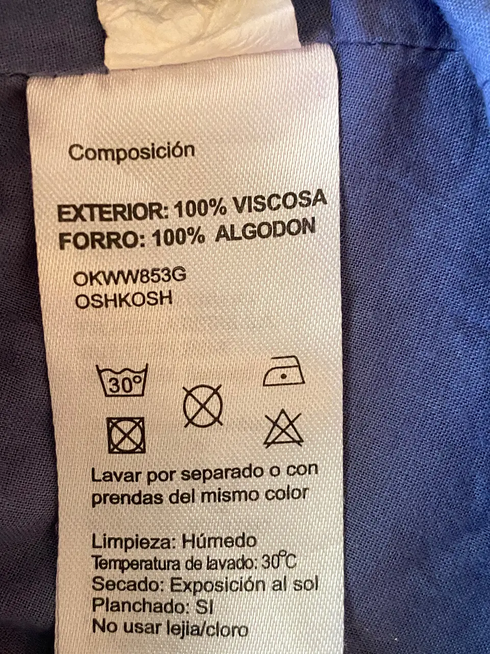 OshKosh Vestido Estampado de Niña Talla 4 10
