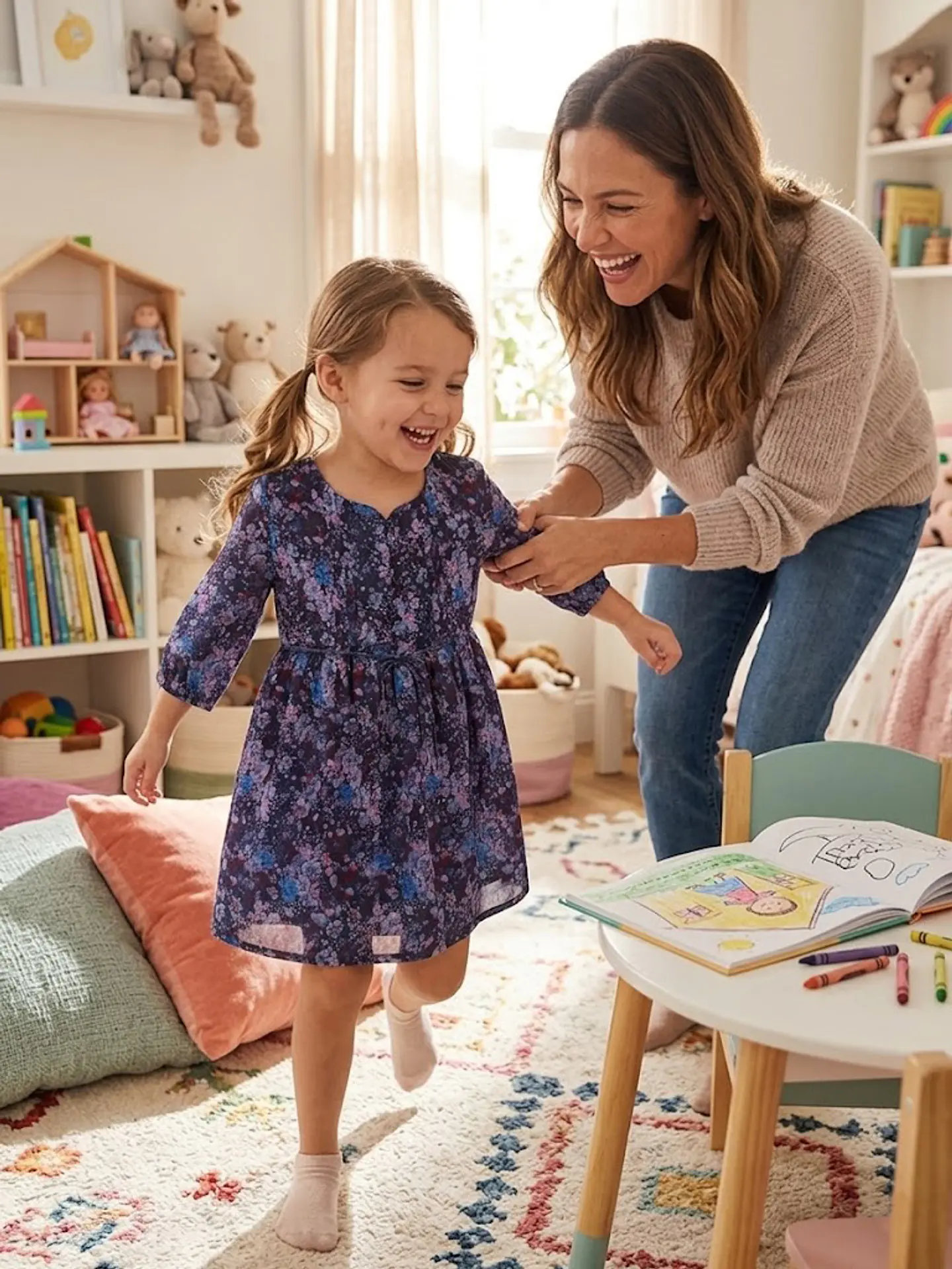 OshKosh Vestido Estampado de Niña Talla 4 3