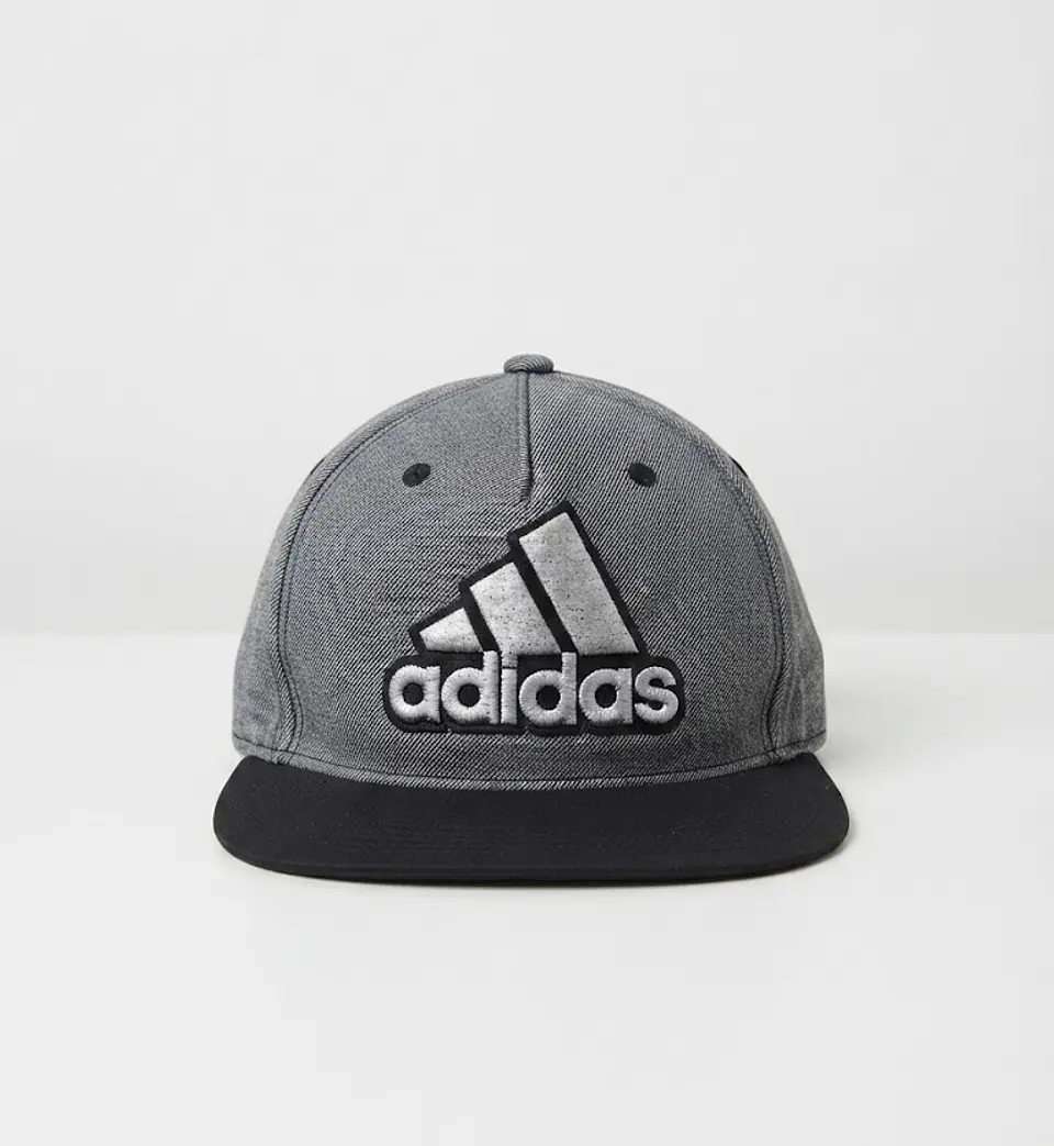 Gorra Jockey Adidas Gris Ajustable - Estilo Urbano Talla Única 2