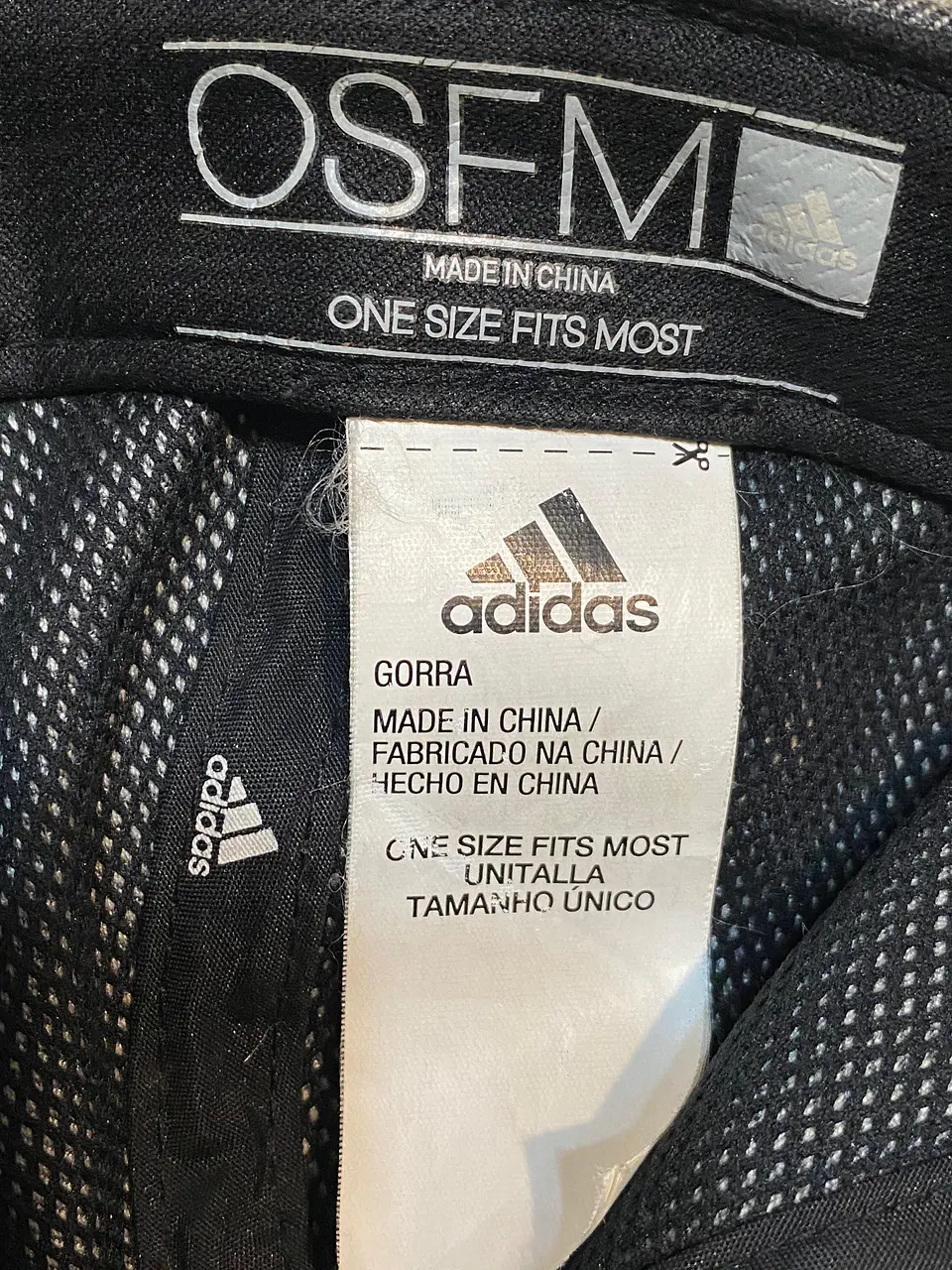 Gorra Jockey Adidas Gris Ajustable - Estilo Urbano Talla Única 7