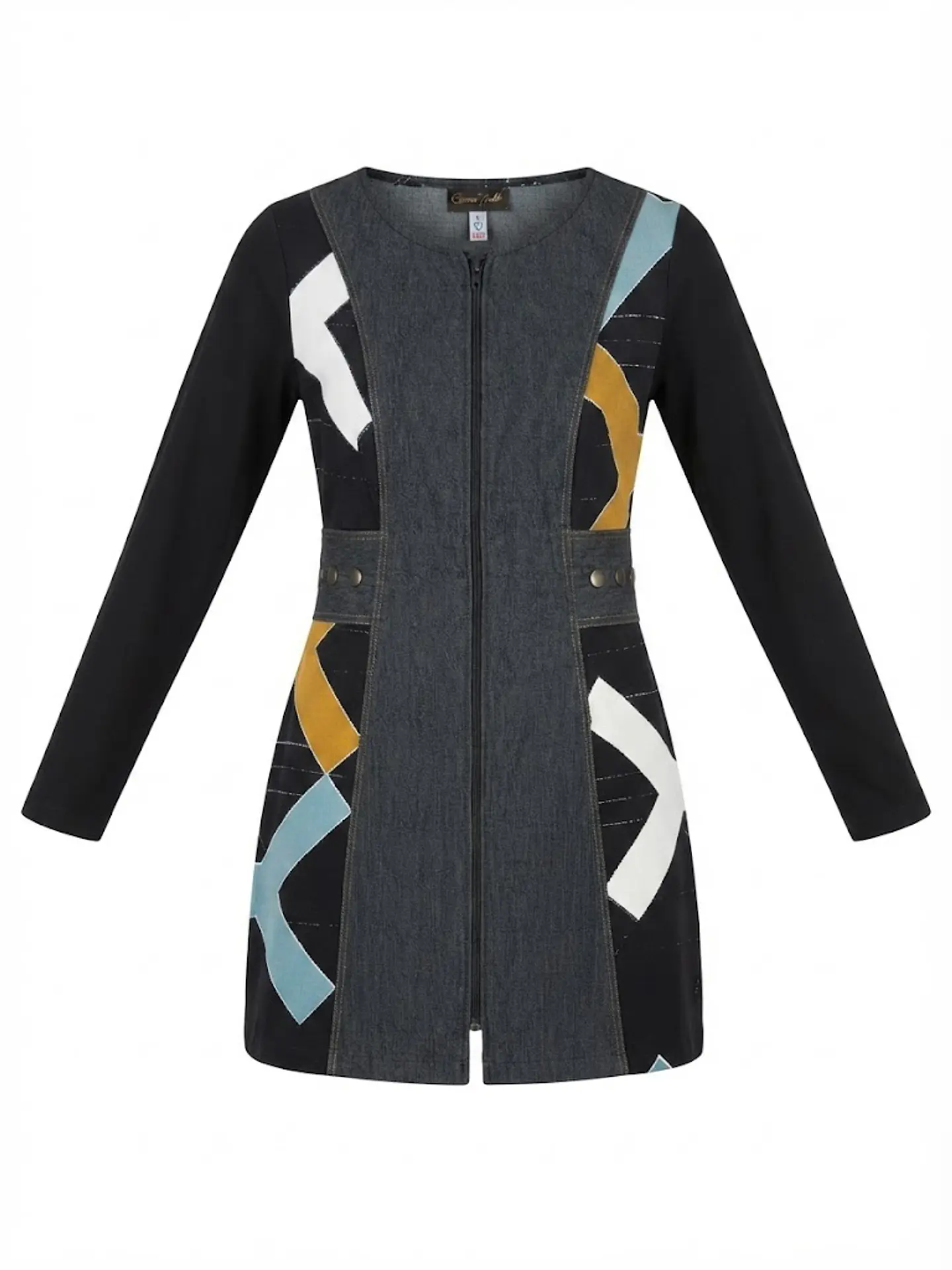 Vestido Tierra Viste Talla S - Diseño de Autor Chileno Cortes Geométricos 1