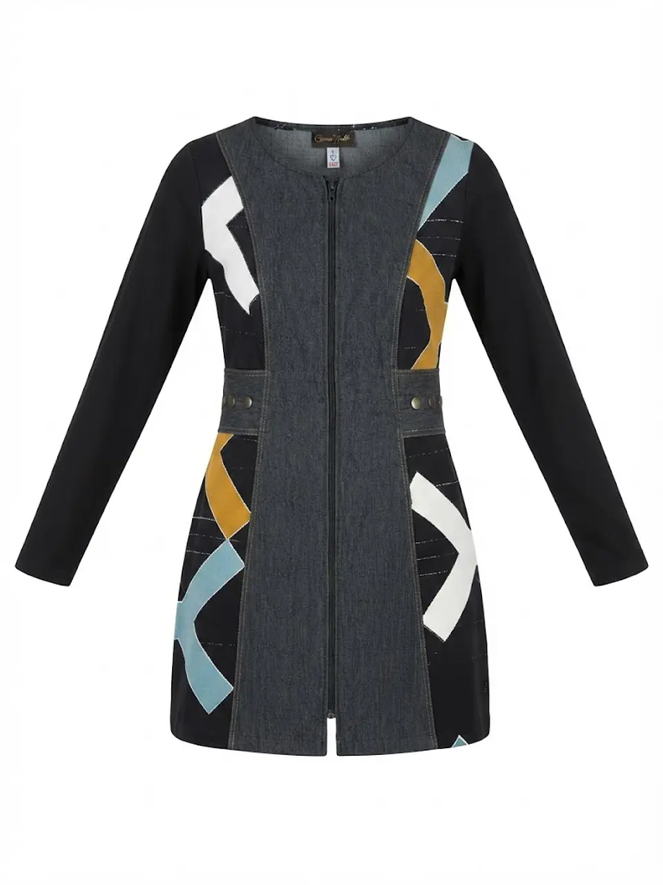 Vestido Tierra Viste Talla S - Diseño de Autor Chileno Cortes Geométricos 1
