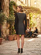 Vestido Tierra Viste Talla S - Diseño de Autor Chileno Cortes Geométricos - Miniatura 4