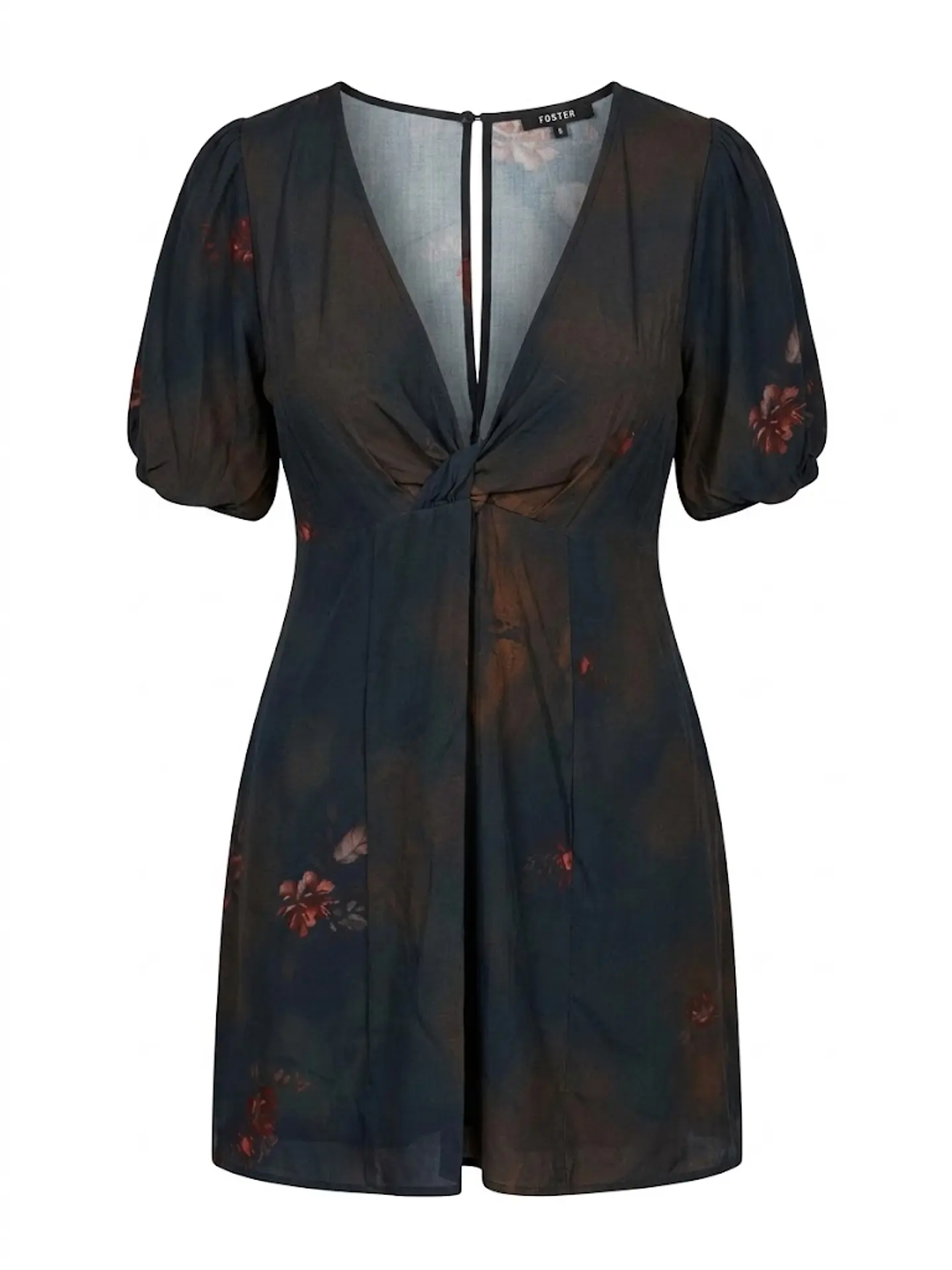 Producto Nuevo - Vestido Corto Talla S FOSTER Manga Corta - Estampado de Mujer 1