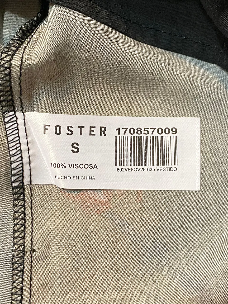 Producto Nuevo - Vestido Corto Talla S FOSTER Manga Corta - Estampado de Mujer 7