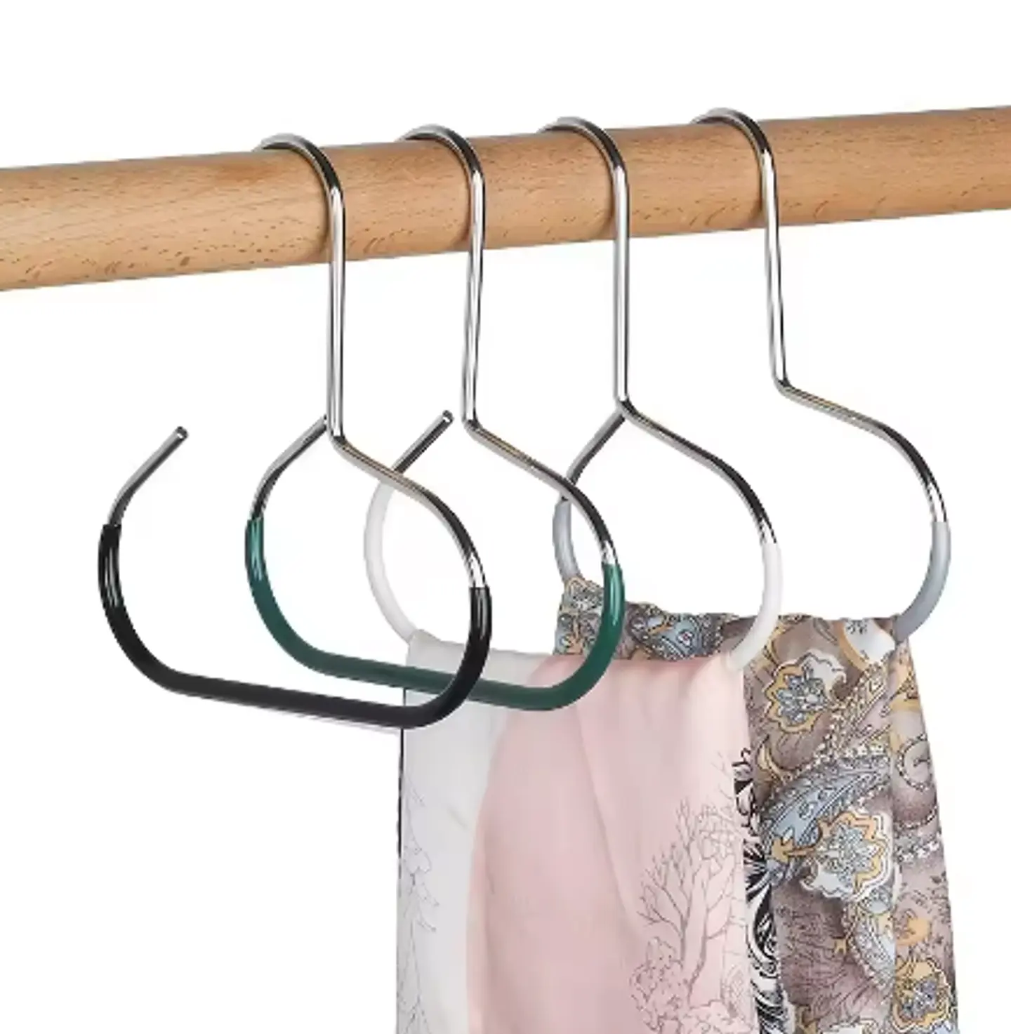Gancho Redondo Versátil Antideslizante, perfecto para Jockeys, Corbatas, Pañuelos y Bufandas 5