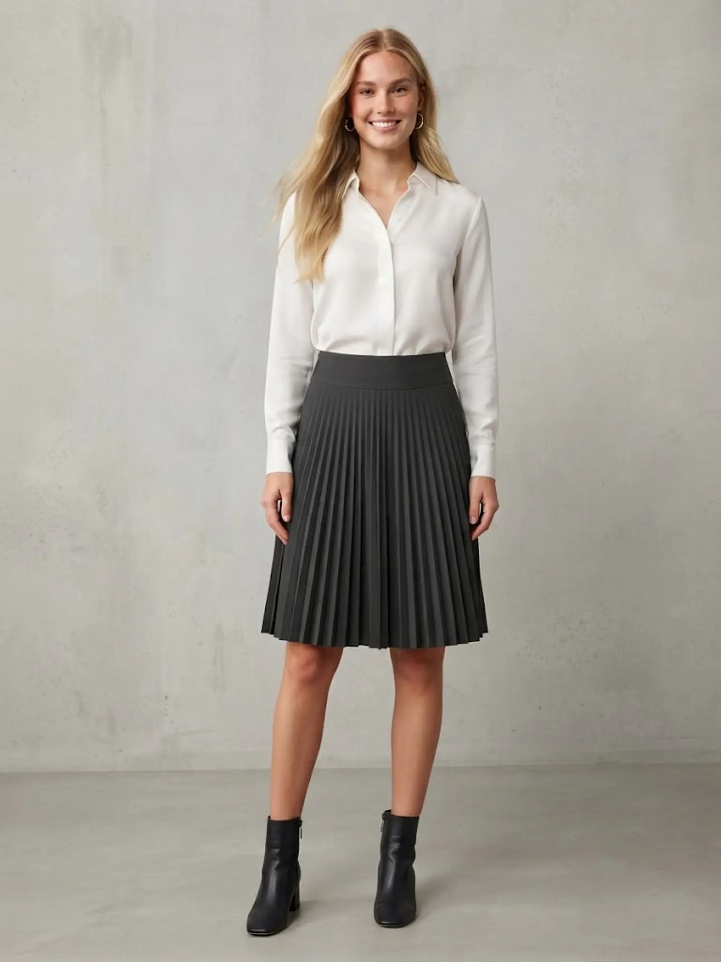 Falda Plisada Sirens Negra Talla S - Estilo Casual de Mujer 3