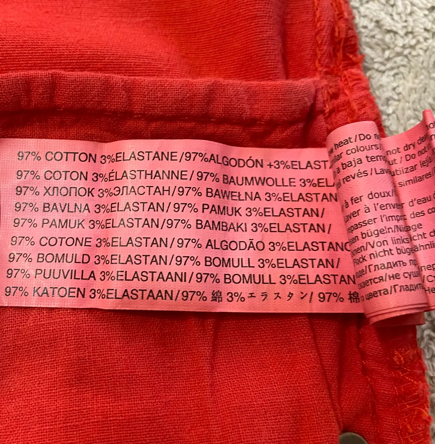 Pantalón Skunkfunk Classic Rojo Mujer Talla 26 / 38 10