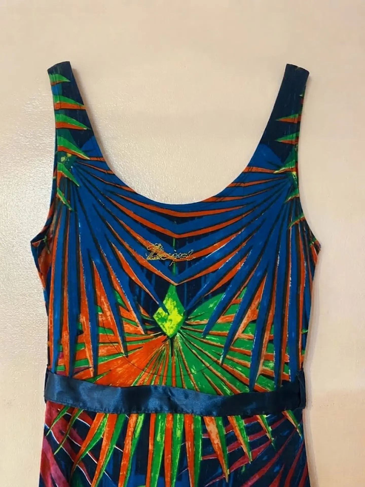 Vestido Desigual Estampado Multicolor Mujer Talla S  5
