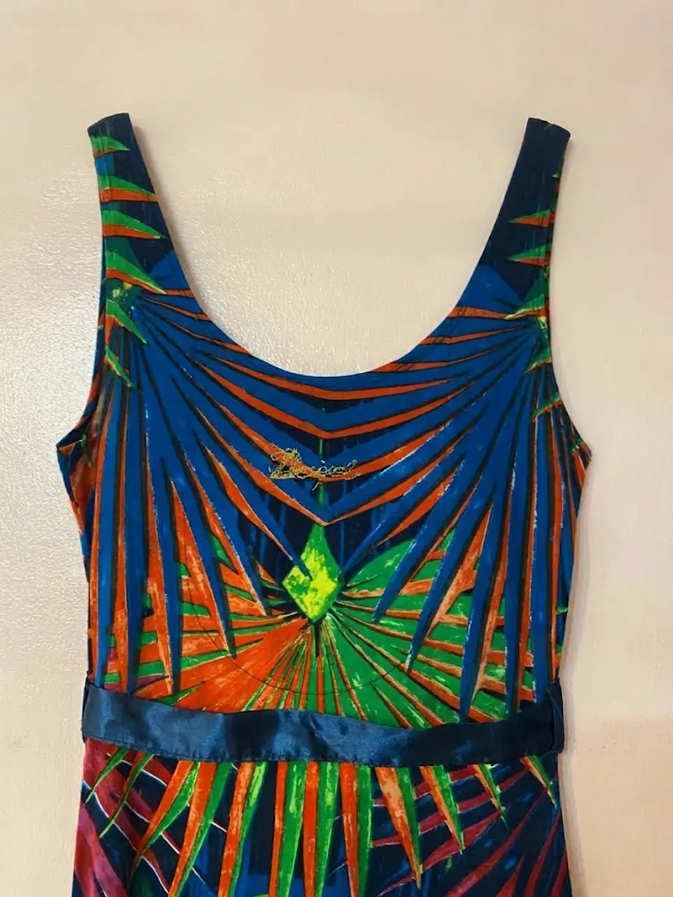 Vestido Desigual Estampado Multicolor Mujer Talla S  5