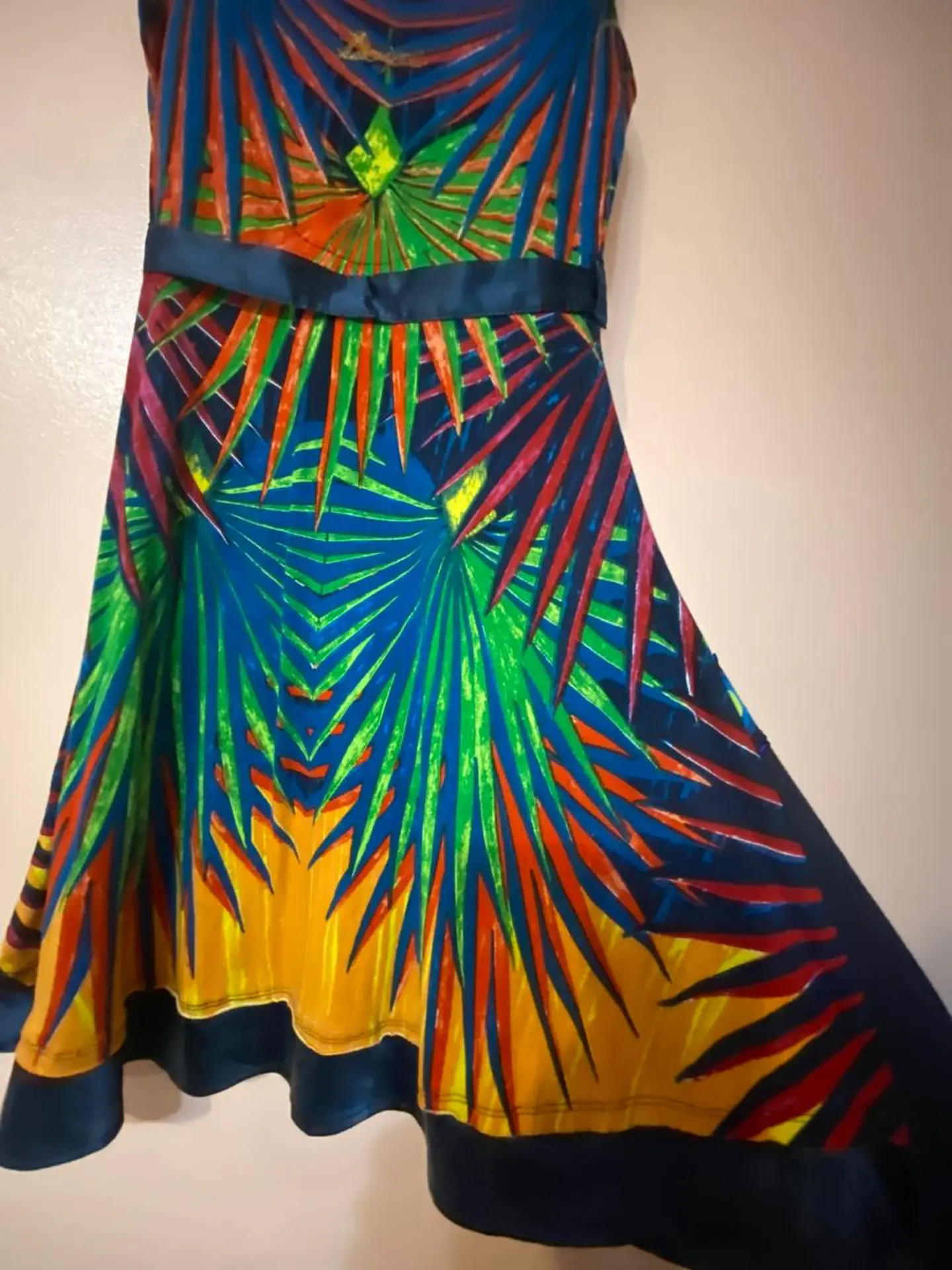 Vestido Desigual Estampado Multicolor Mujer Talla S  10
