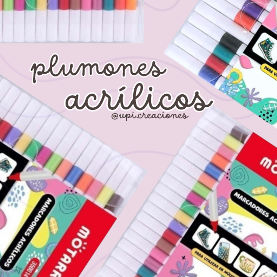 Plumones Acrílicos 12 , 24 y 36 unidades 1