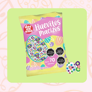 Bolsa 2 en 1 70 unidades Huevito de Pascua