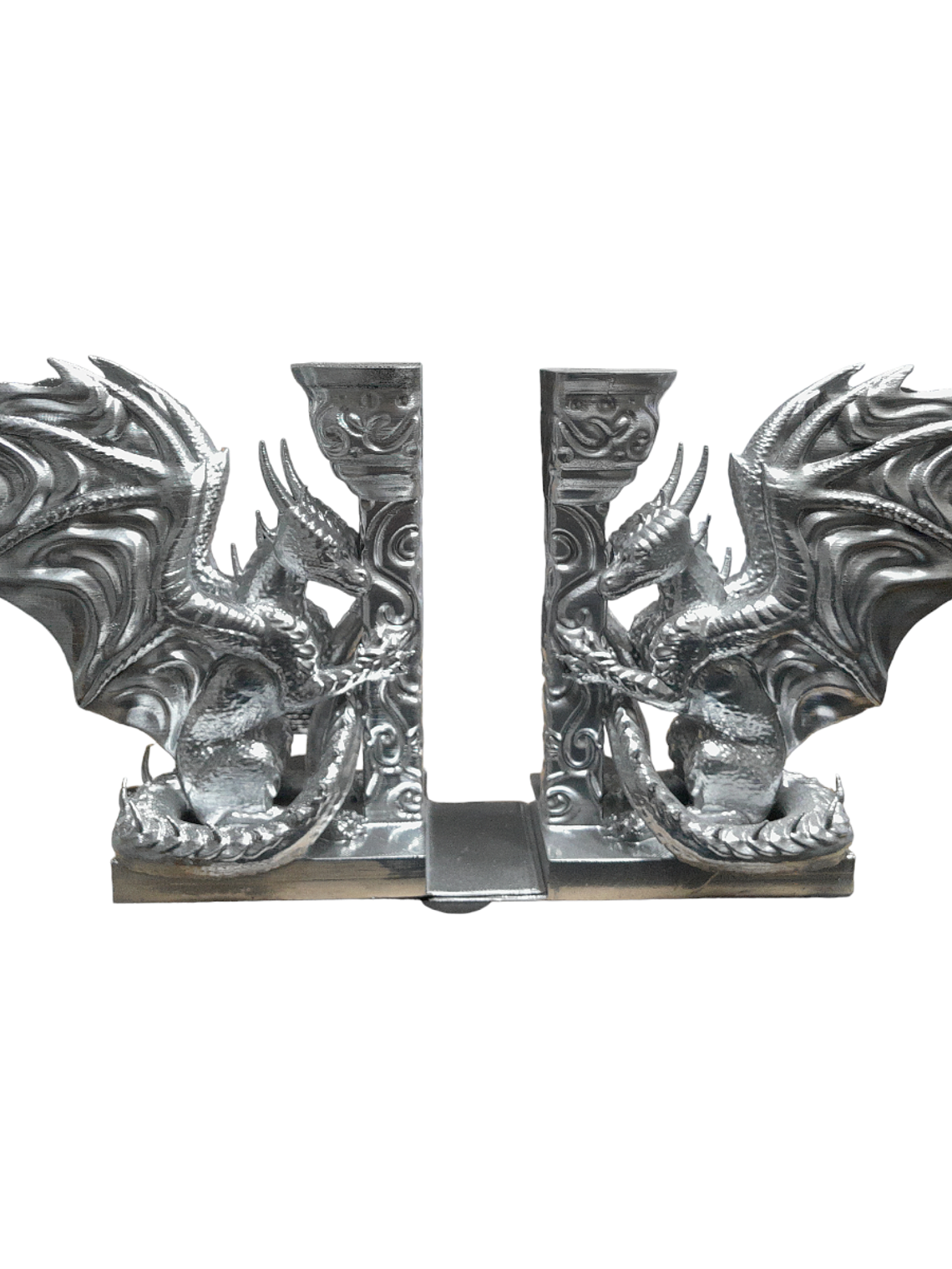 2 X Sujeta Libros Decorativos De Dragones- Bookend 6