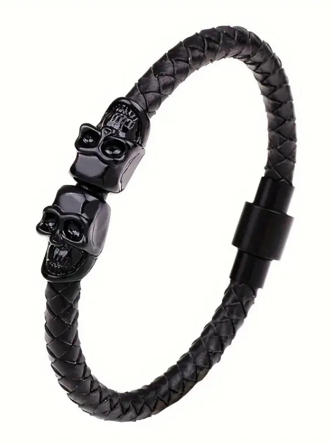 Pulsera 2 Calaveras Negras 2