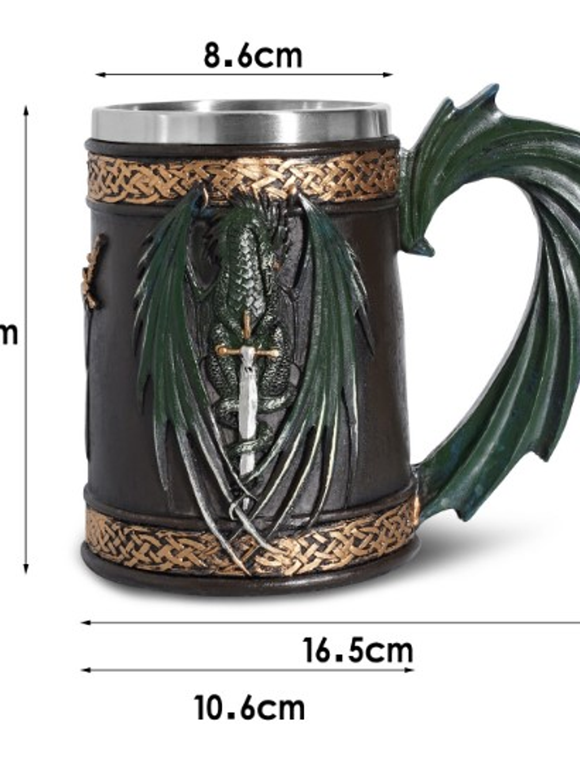 Jarra XL Dragón y Espadas 5