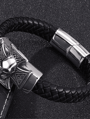 Pulsera Calavera en cruz