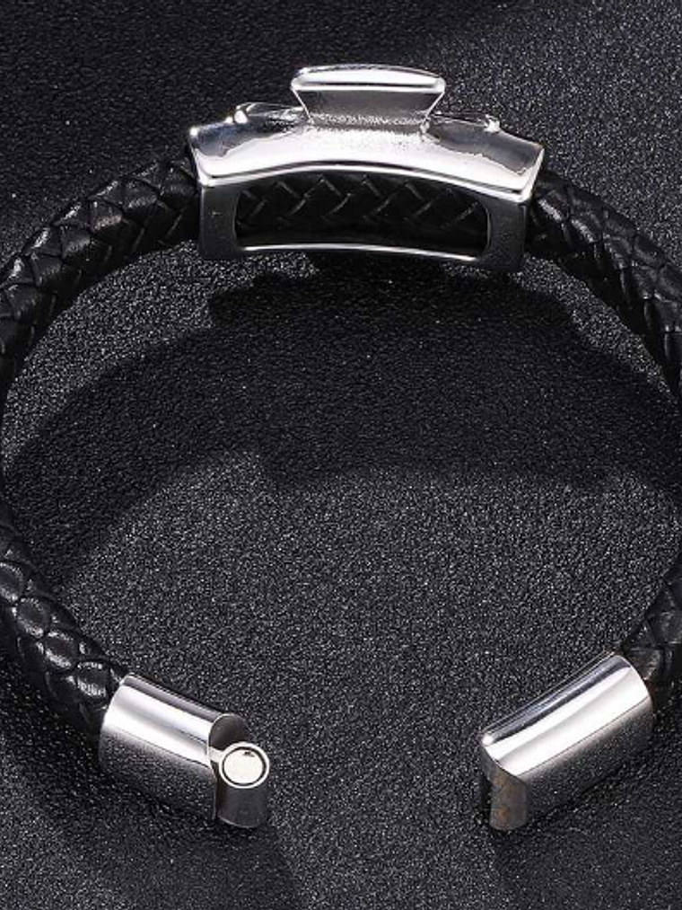 Pulsera Calavera en cruz 3