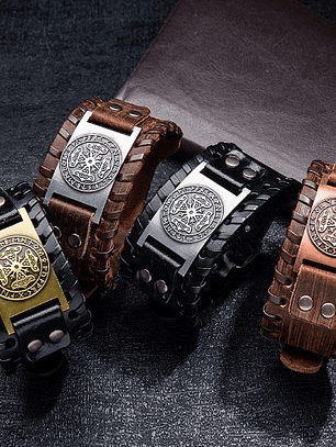 Brazalete Cruz Celta con Runas