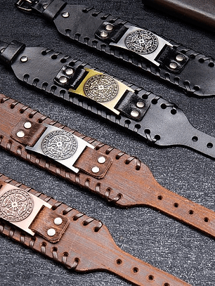 Brazalete Cruz Celta con Runas