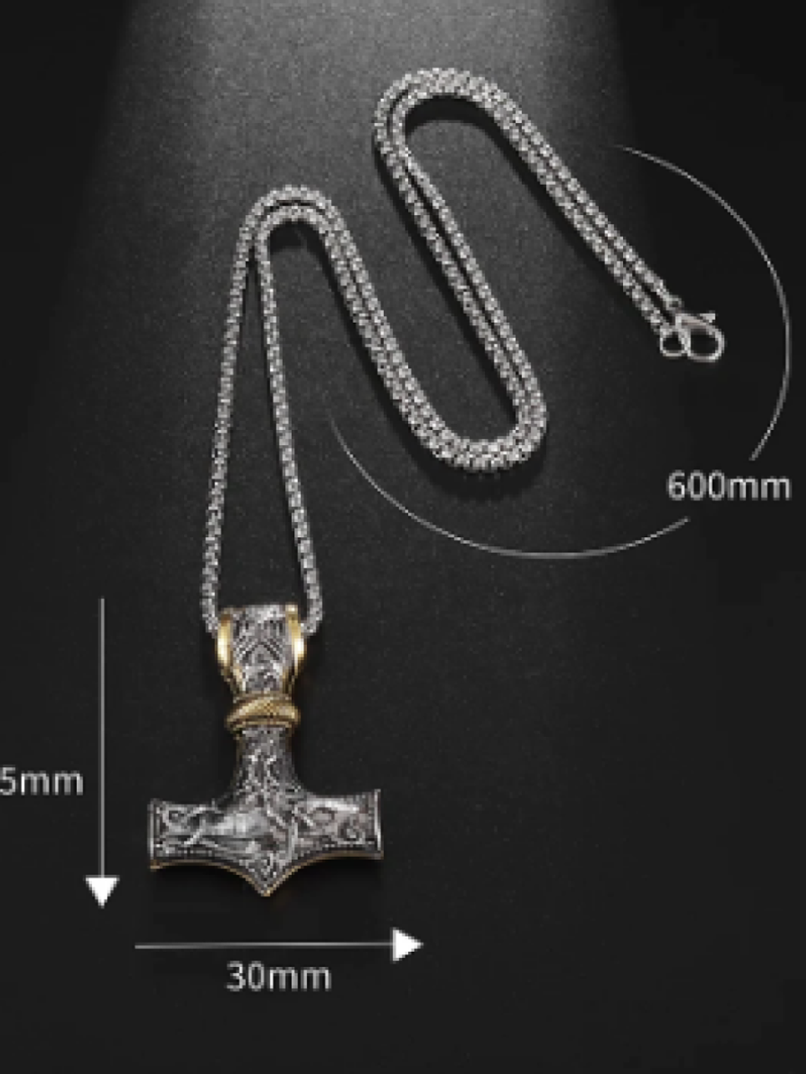 Collar Vikingo Mjolnir- Martillo De Thor  3