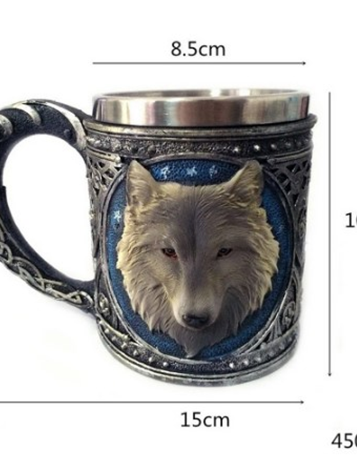 Jarra Vikinga 400ml Lobo Game of Thrones- Shopero Mug  4