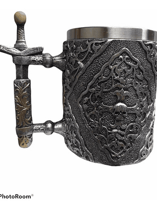 Jarra Calavera Guerrera Espada