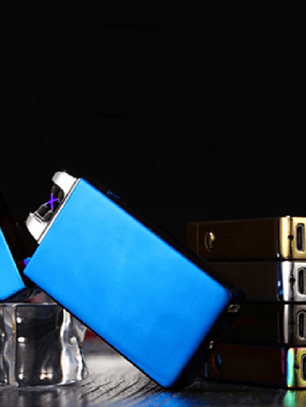 ENCENDEDOR ELÉCTRICO USB DOBLE ARCO DE PLASMA L-BLUE