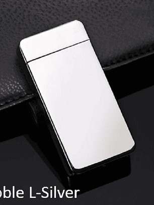 ENCENDEDOR ELÉCTRICO USB DOBLE ARCO DE PLASMA L-SILVER