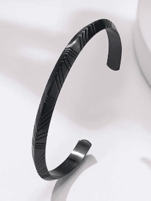 Brazalete  Bangle Vikingo Acero - Diseños tribales