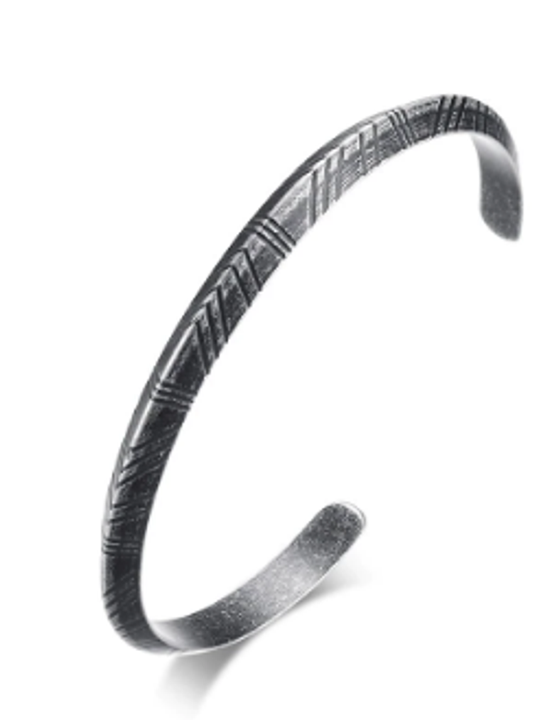 Brazalete  Bangle Vikingo Acero - Diseños tribales 3