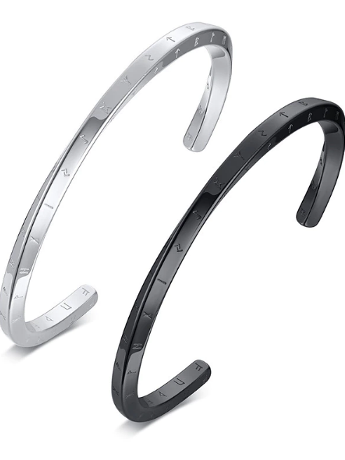 Barzalete Bangle Vikingo Acero - Diseños Runas 1