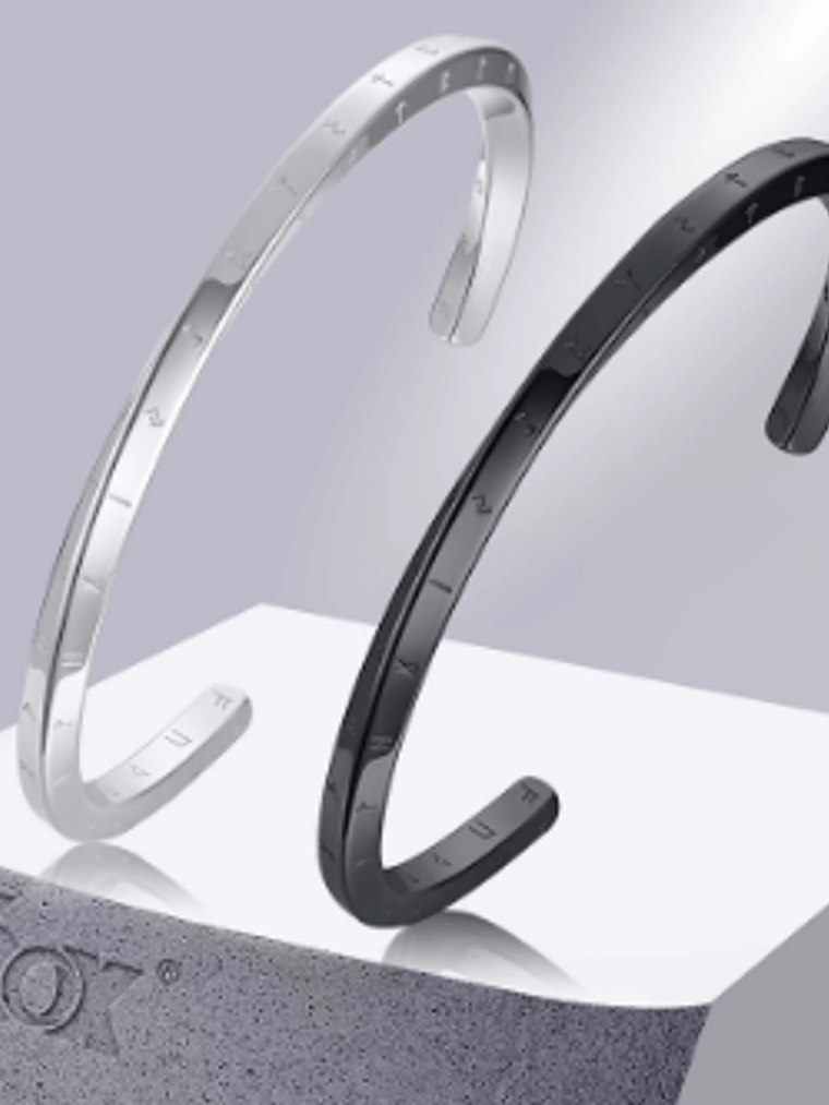 Barzalete Bangle Vikingo Acero - Diseños Runas 5