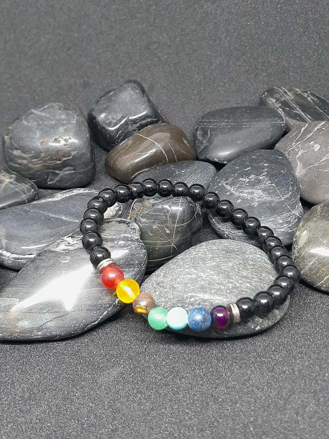 Pulsera 7 chakras piedra 4mm 1