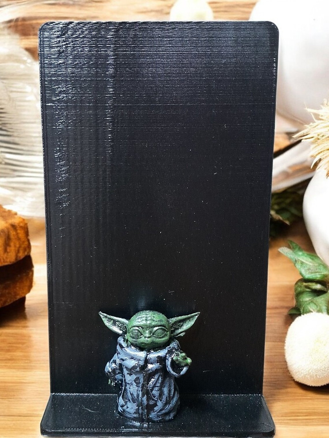 Sujetalibros Mandalorian y Grogu 17cm alto 3