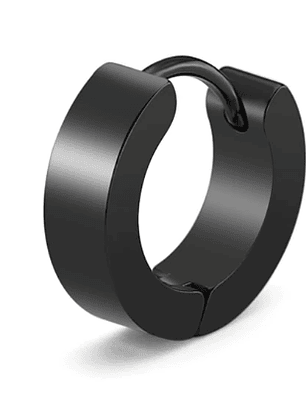 Aro acero- Clicker-negro simple