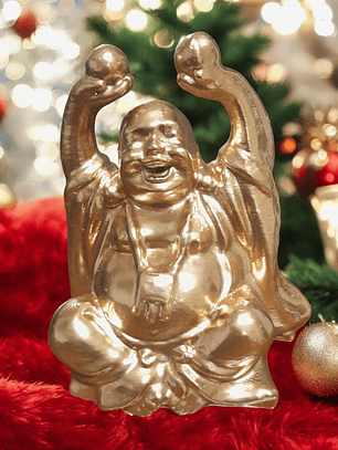 Buda sonriente bolsa de la abundancia ofrenda 10cm