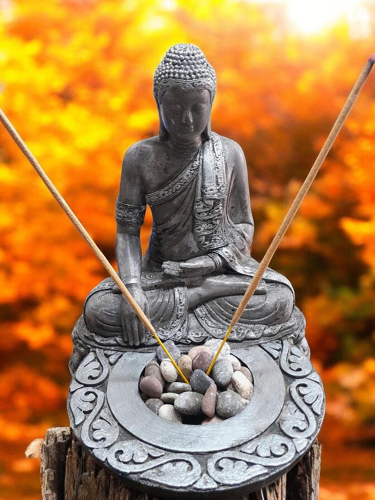 Buda Siddharta Gautama Porta Incienso 20cm 8