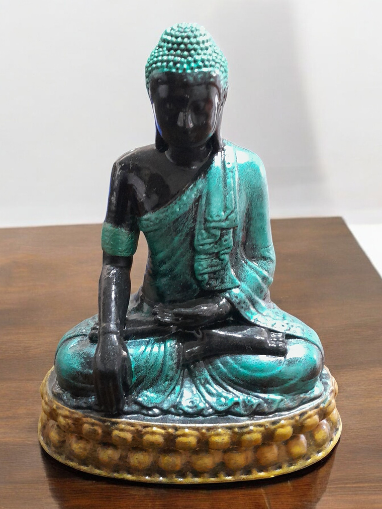 Figura Buda sobre bimana 22cm 1
