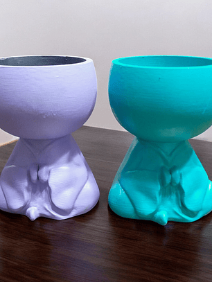 Macetero monje meditando 10 cm