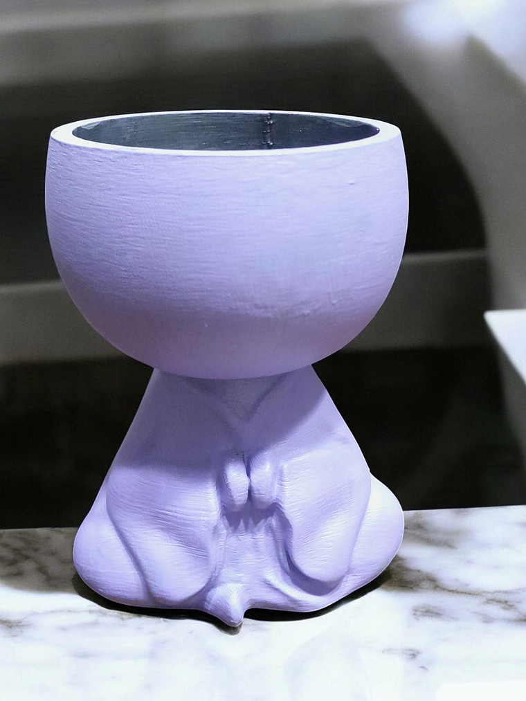 Macetero monje meditando 10 cm 2