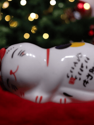 Figura Set 5 mini gatos de la felicidad - 5cm