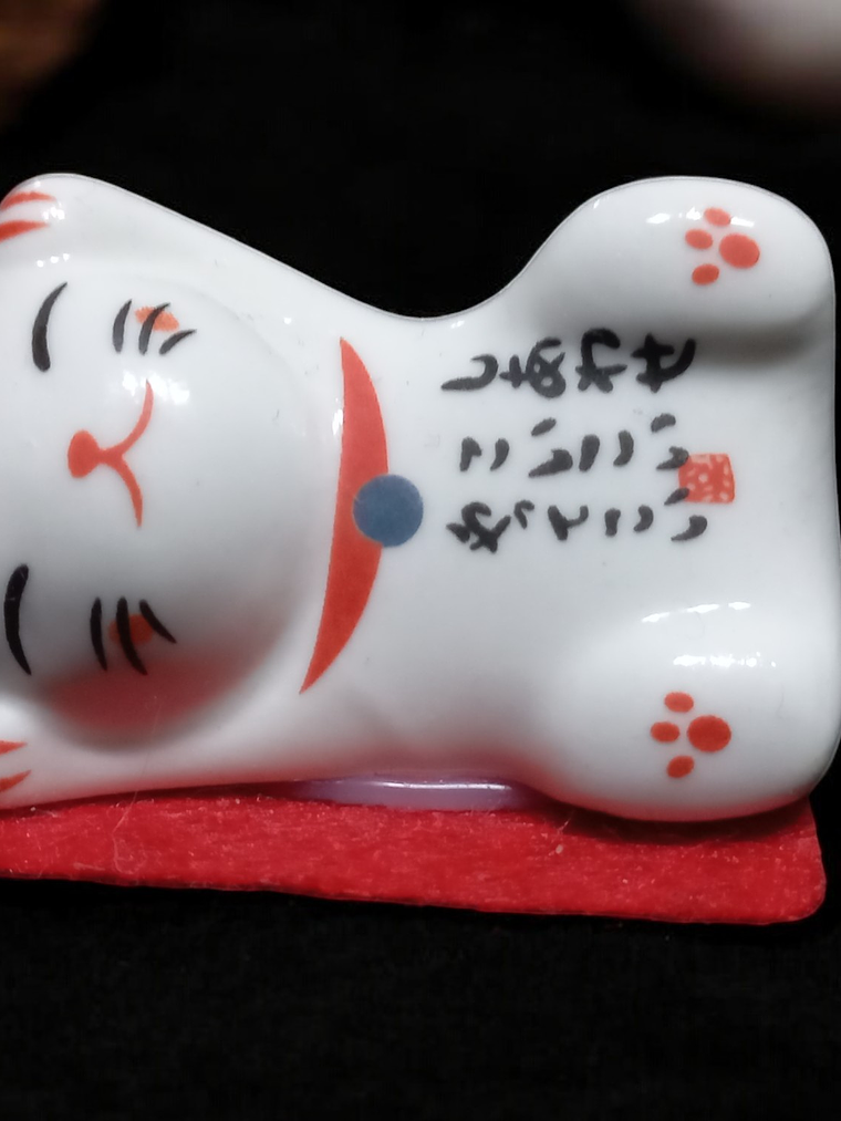 Figura Set 5 mini gatos de la felicidad - 5cm 3