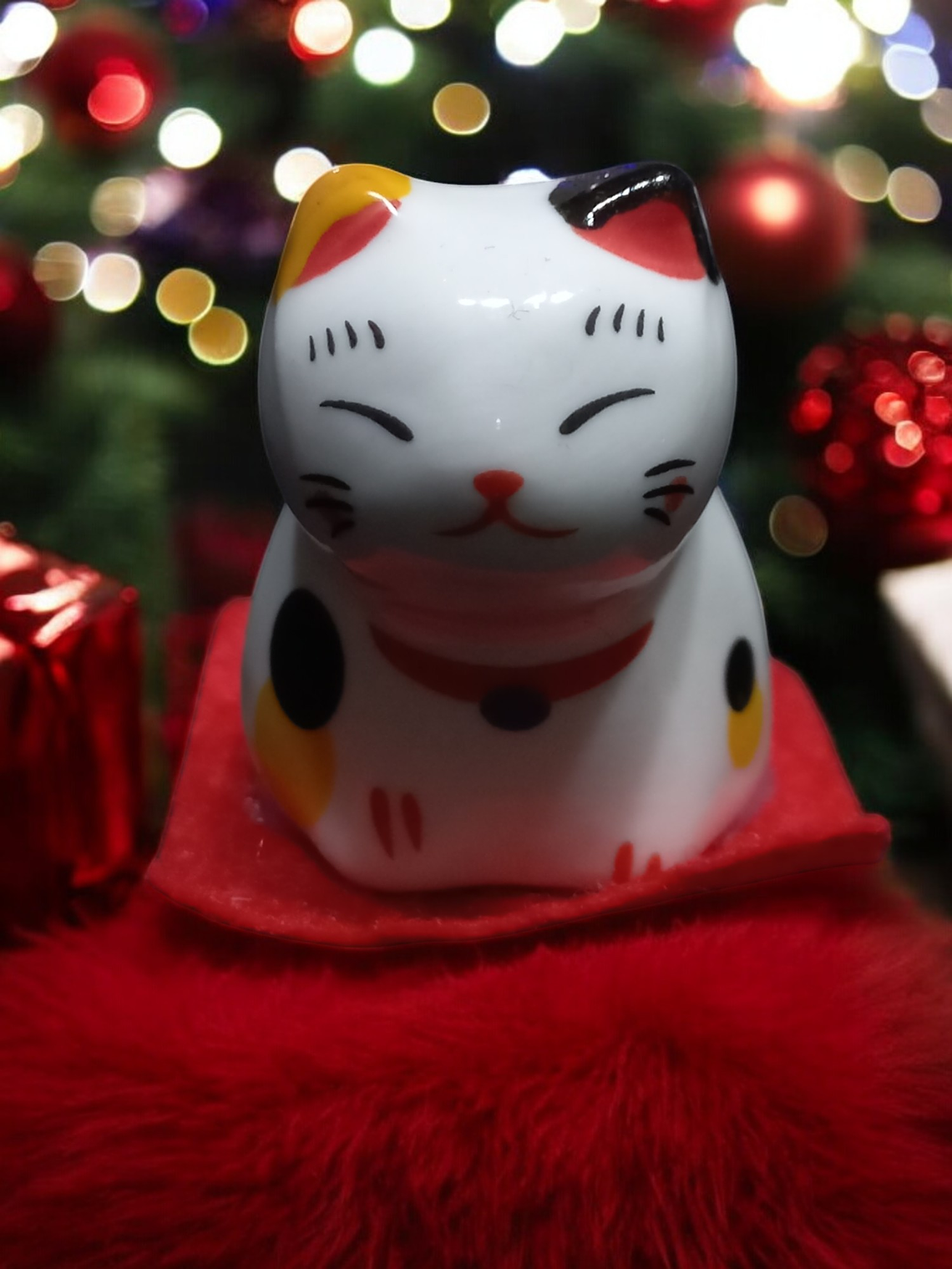 Figura Set 5 mini gatos de la felicidad - 5cm 5