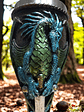 Copa Dragón sobre espada full color- Cáliz 19 cm  - Miniatura 2