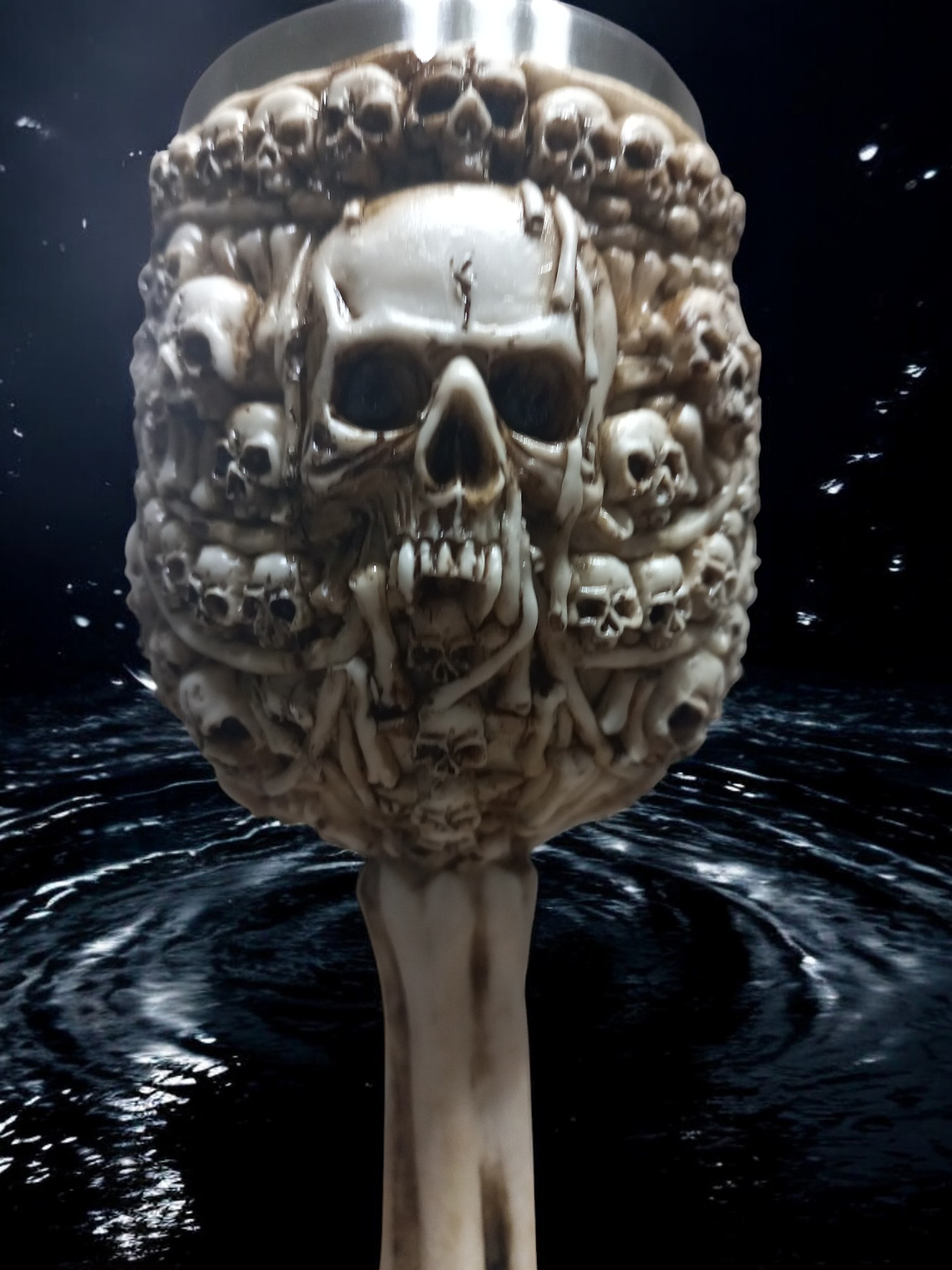 Copa Calavera y Hueso- Cáliz 19 cm  4