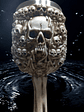 Copa Calavera y Hueso- Cáliz 19 cm  - Miniatura 4