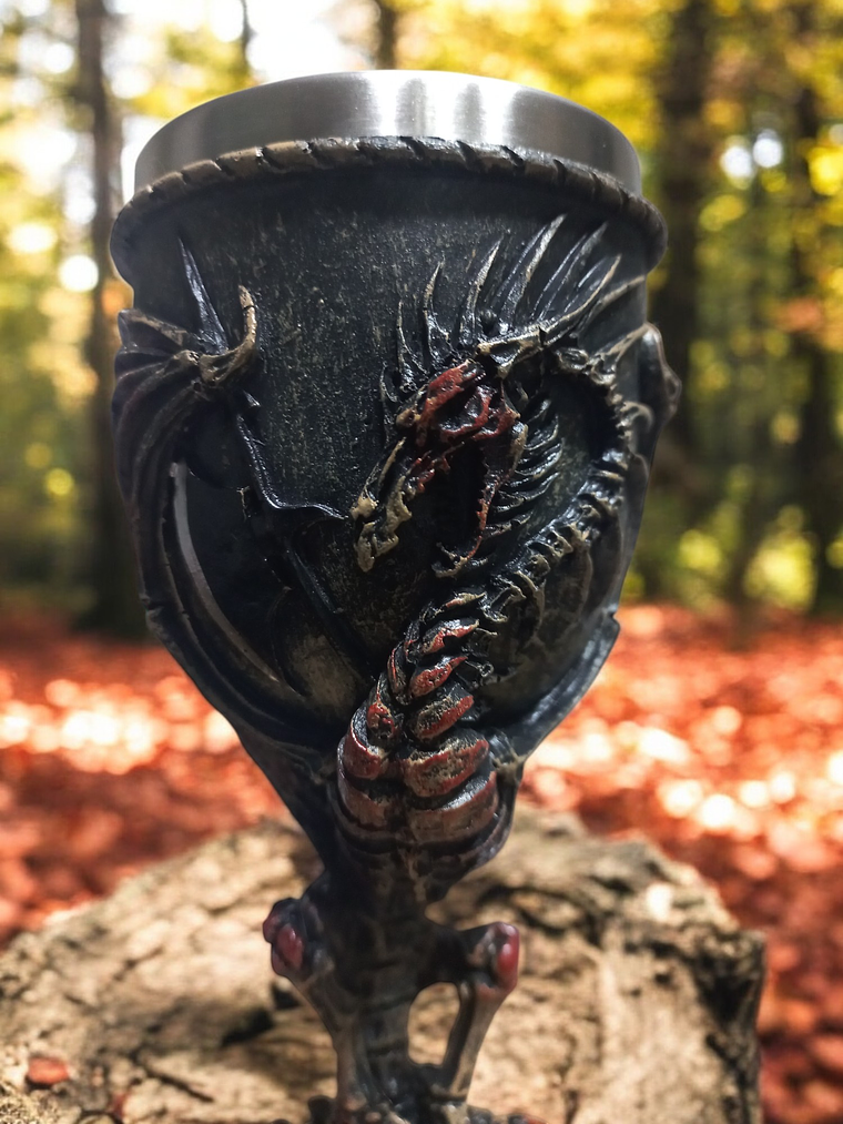 Copa Dragón inmortal - Cáliz 17 cm  2