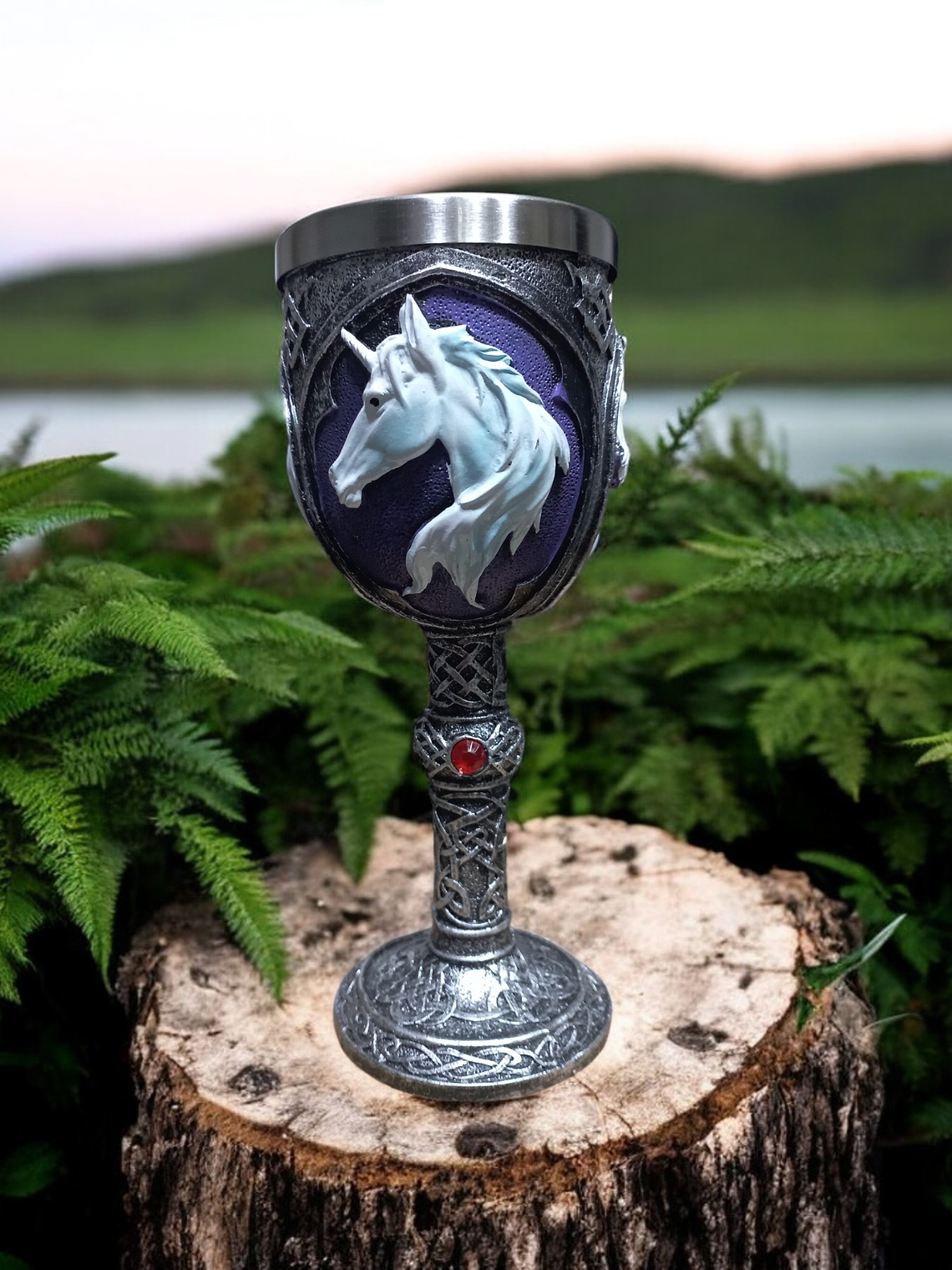 Copa Unicornio Medieval - Cáliz 18 cm  1