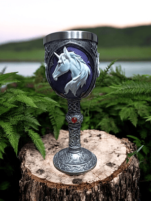 Copa Unicornio Medieval - Cáliz 18 cm 